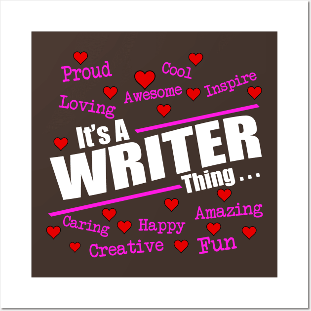 Writer Wall Art by IconRose